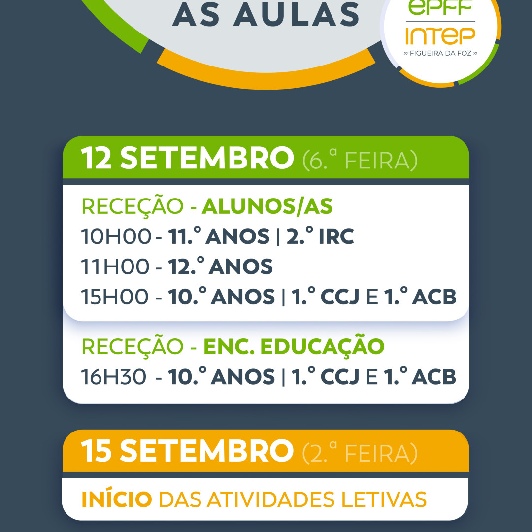O Novo Ano Letivo está a chegar!