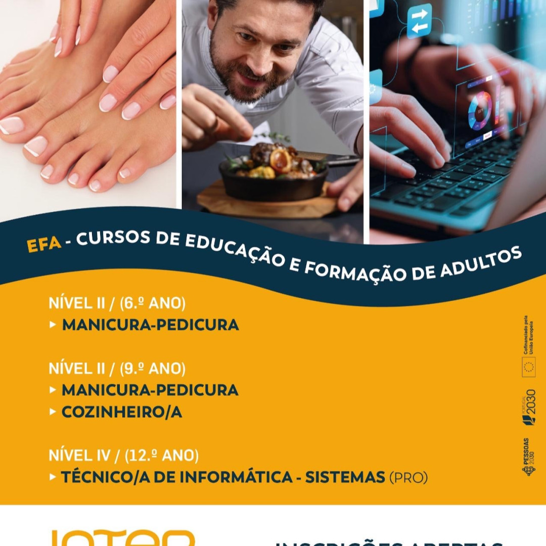 Últimas inscrições para Cursos EFA!